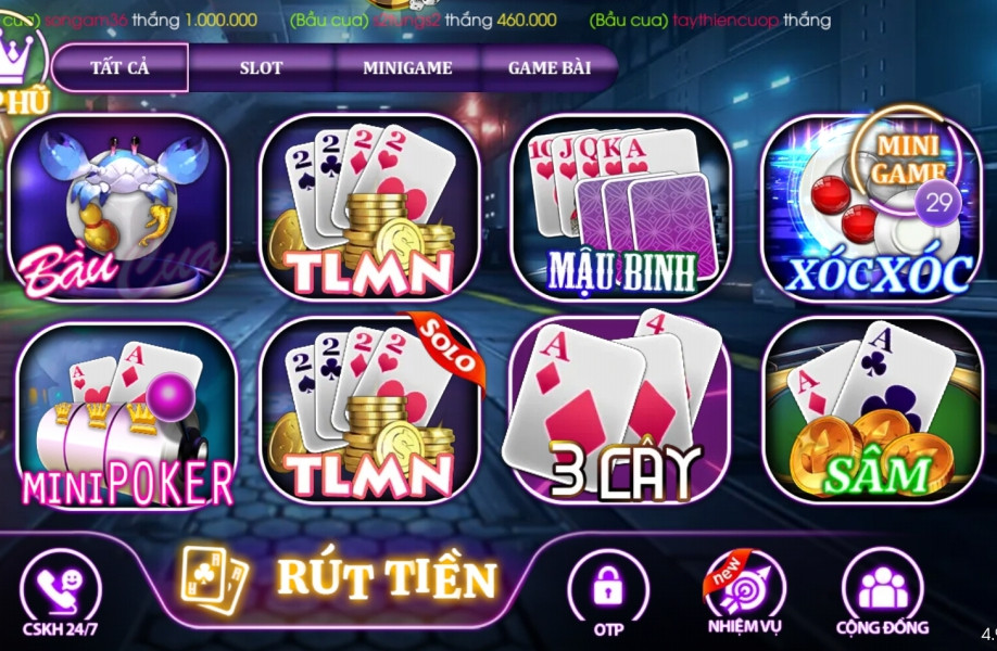 Những Tựa Game Bài Đổi Thưởng Trực Tuyến Phổ Biến Hiện Nay